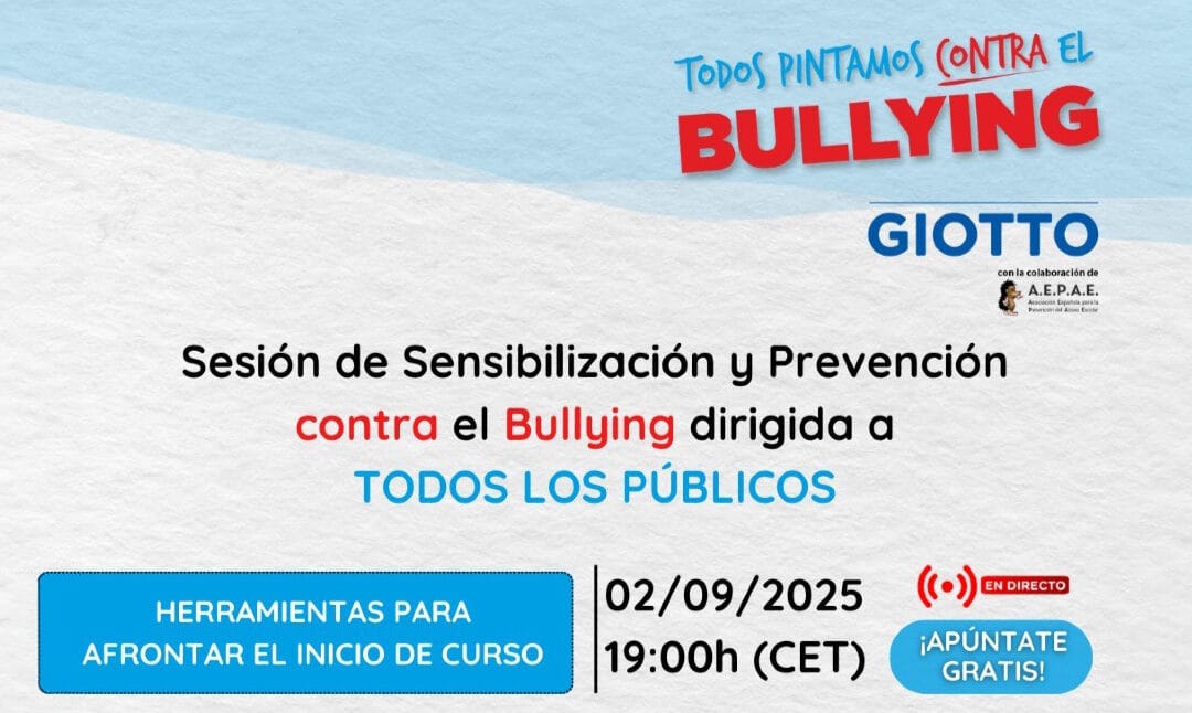 GIOTTO y AEPAE impulsan una sesión contra el bullying con la participación de Nacho Gago